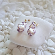 Load image into Gallery viewer, Pearl Net Earrings