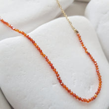 Load image into Gallery viewer, Tangerine Sparkle Necklace