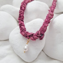 Load image into Gallery viewer, Pink Sari Necklace