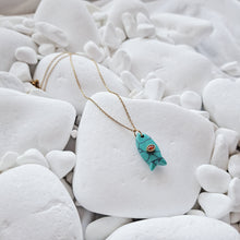 Load image into Gallery viewer, Gem Fish Necklace
