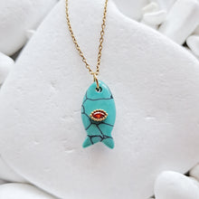 Load image into Gallery viewer, Gem Fish Necklace
