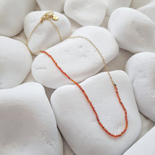 Load image into Gallery viewer, Tangerine Sparkle Necklace
