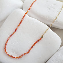 Load image into Gallery viewer, Tangerine Sparkle Necklace
