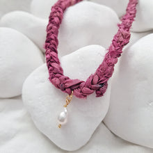 Load image into Gallery viewer, Pink Sari Necklace
