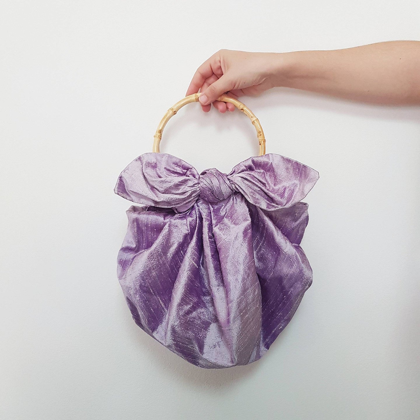 Silk Furoshiki Bag~Lilac